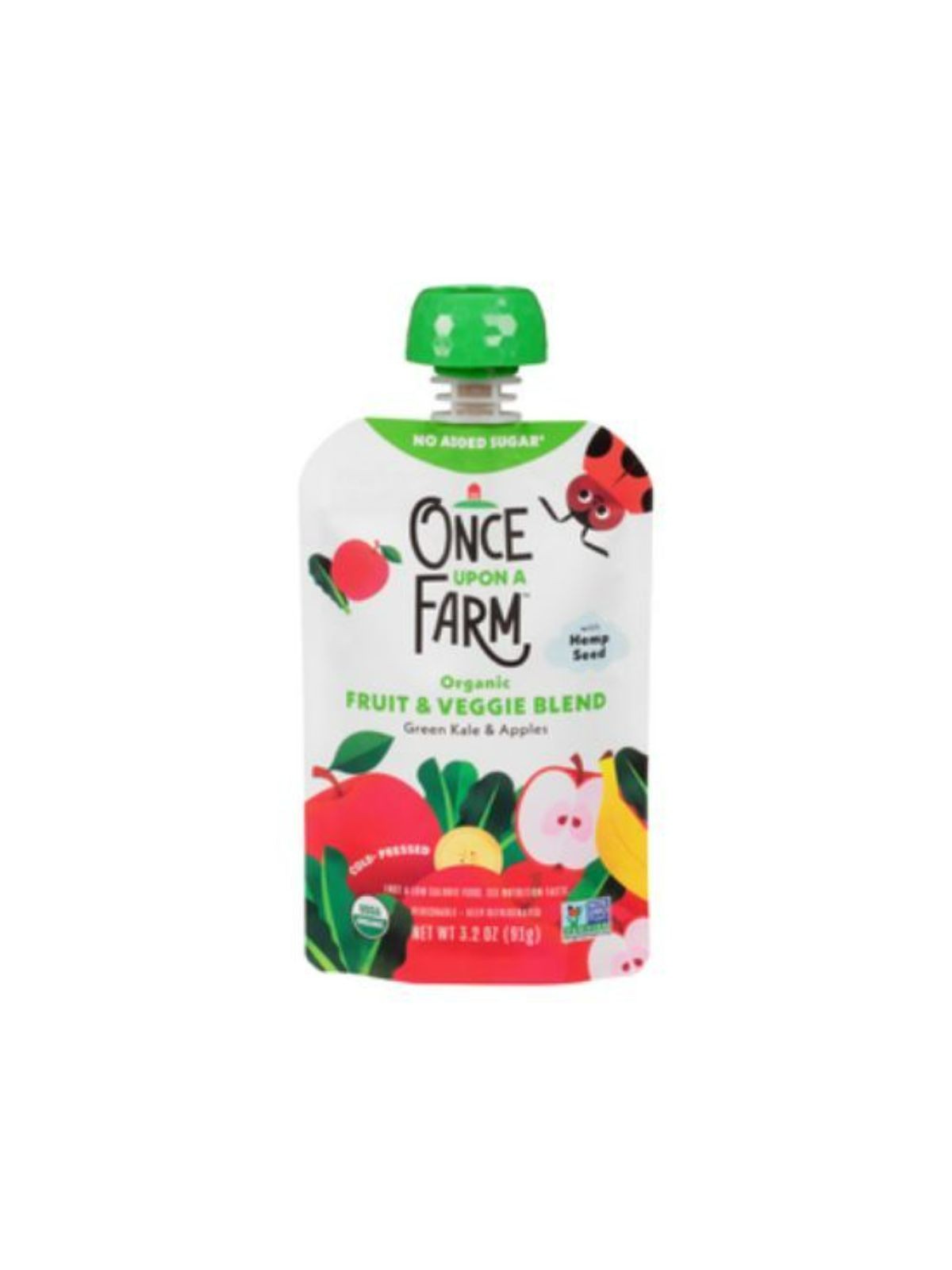 Order Once Upon A Farm Green Kale Apple Baby Food (3.2 oz) food online from Stock-Up Mart store, Marietta on bringmethat.com