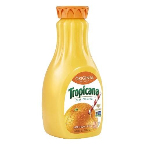 Order Tropicana · No Pulp Original Orange Juice (52 fl oz) food online from Tom Thumb Express store, Irving on bringmethat.com