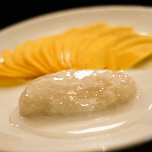 Order Mango with Sweet Coconut Sticky Rice food online from Little Thai Kitchen store, Greenwich on bringmethat.com