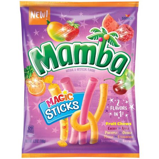 Order Mamba Magic Sticks Fruit Chews Candy food online from Exxon Food Mart store, Port Huron on bringmethat.com
