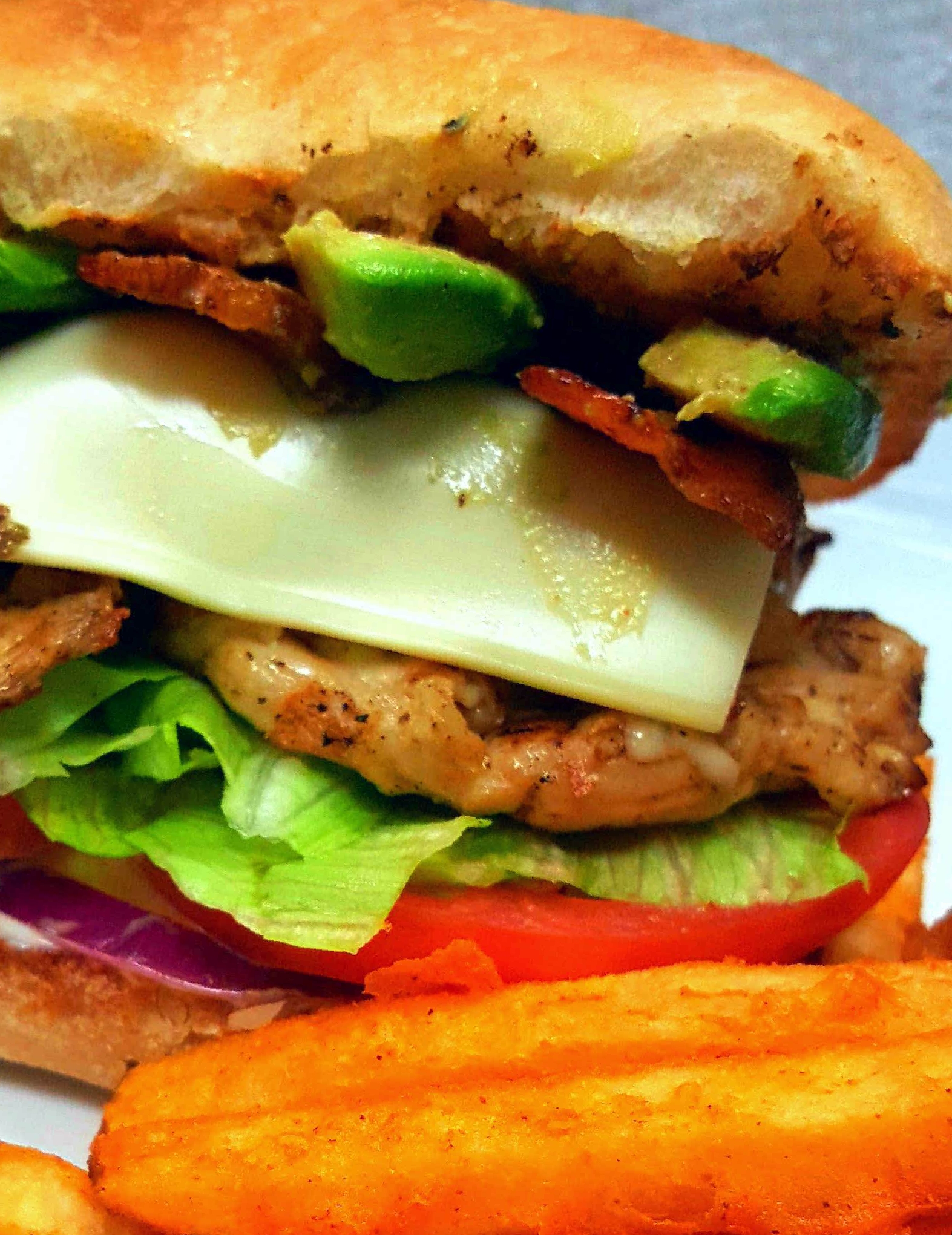 Order Chicken Club and Seasoned Fries food online from Springdale Cafe store, Huntington Beach on bringmethat.com