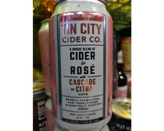 Order Tin City Poly Dolly Rosé Cider food online from Big Sky Cafe store, San Luis Obispo on bringmethat.com