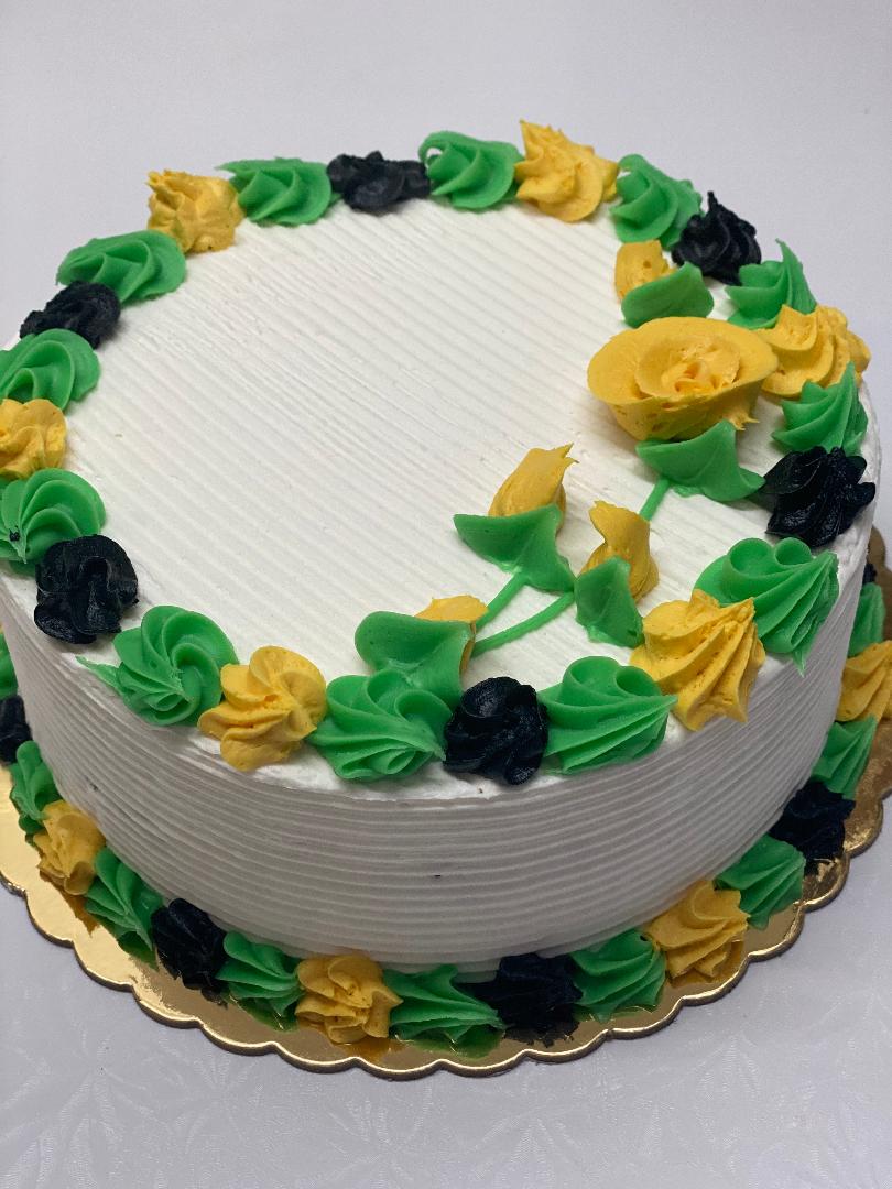 Order 8" Round Caribbean Rum Cake food online from E & L Bakery store, Bronx on bringmethat.com