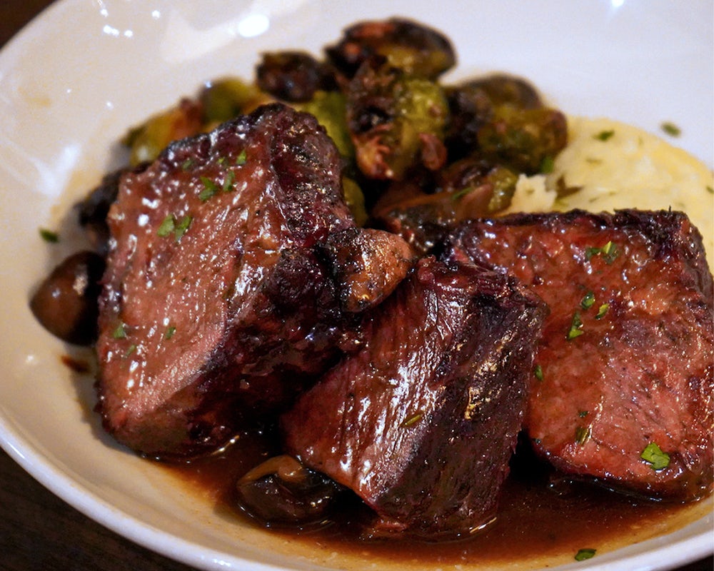 Order Braised Short Ribs food online from Burtons Grill store, South Windsor on bringmethat.com