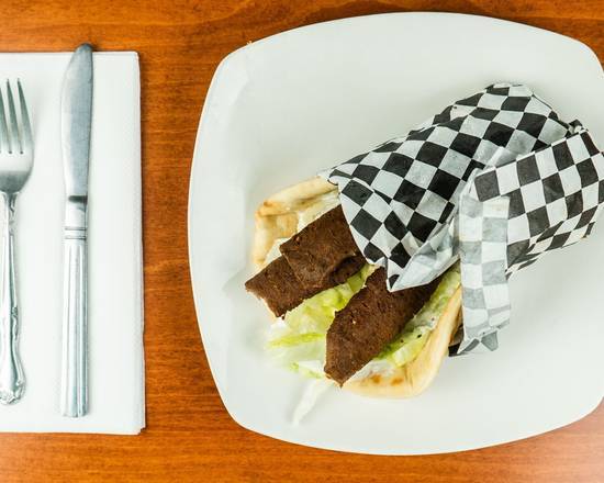 Order Beef and Lamb Gyro food online from Bananas Grill store, Seattle on bringmethat.com
