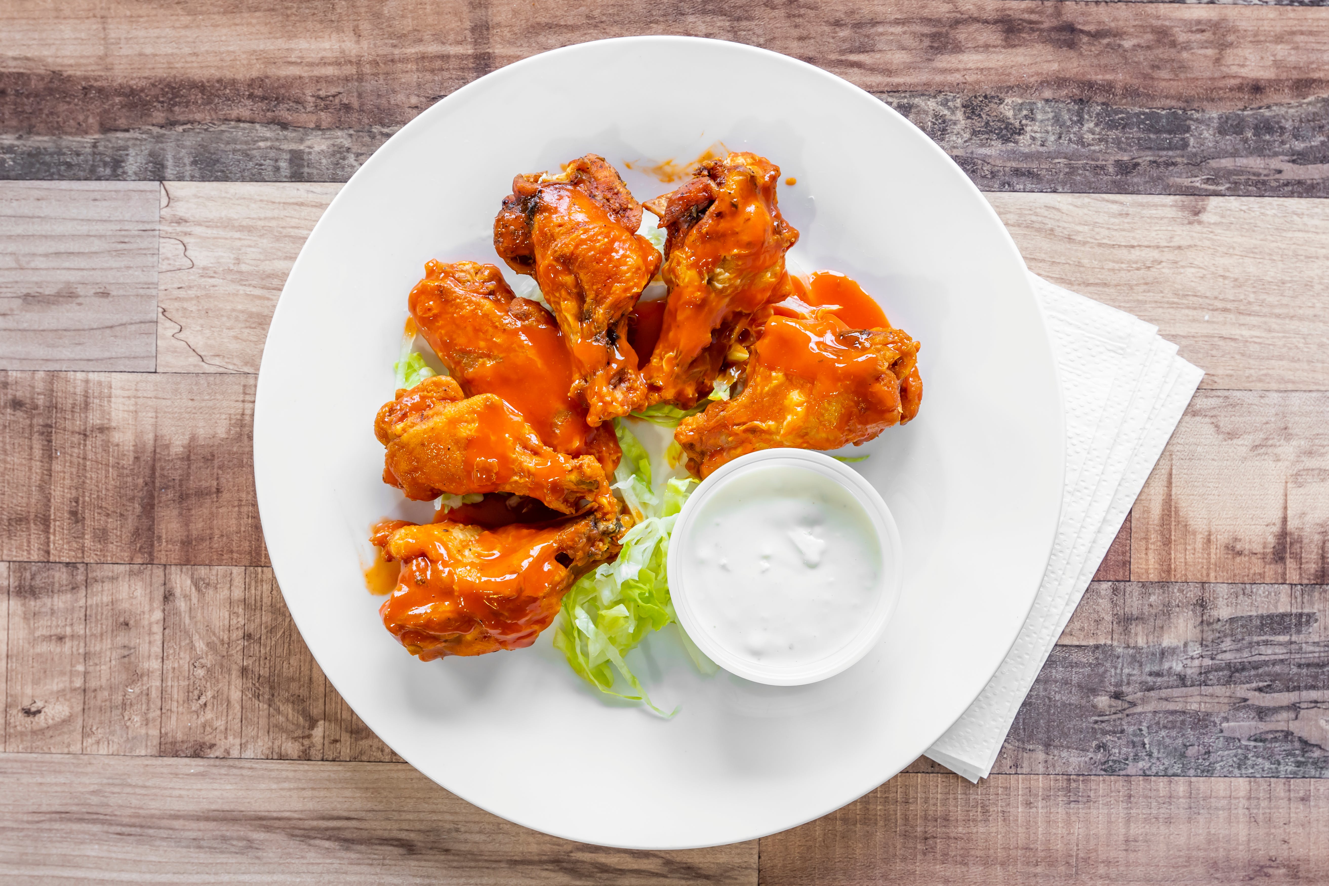 Order Wings - 6 Pieces food online from Pasquales Pizzeria store, Wall Township on bringmethat.com