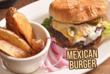Order Mexican Burger food online from La Hacienda store, McDonough on bringmethat.com