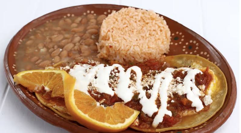Order Huevos Rancheros food online from El Huarache Loco store, Larkspur on bringmethat.com