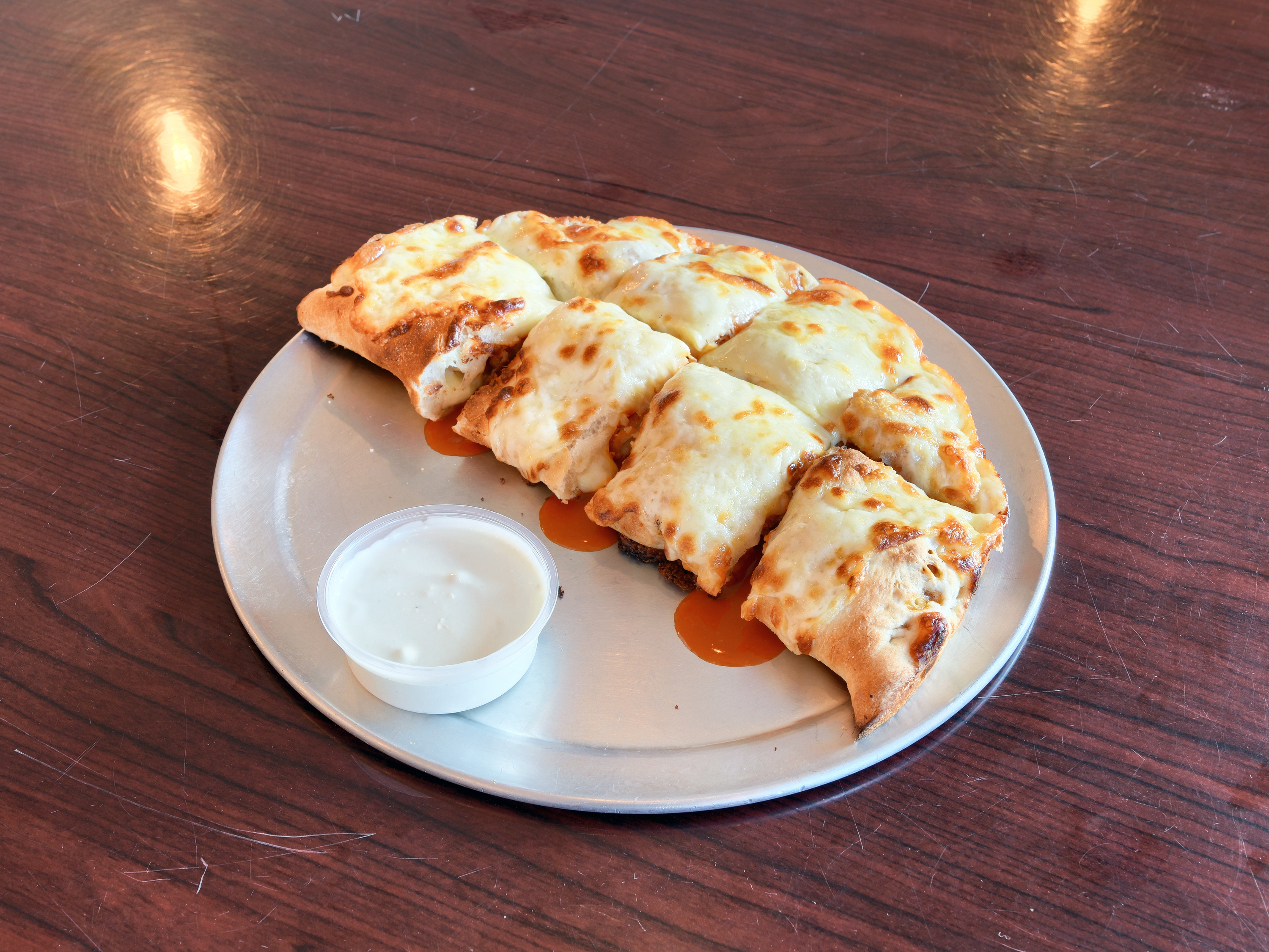 Order Buffalo Fingers Calzone food online from Jimmys Famous Pizza store, North Andover on bringmethat.com