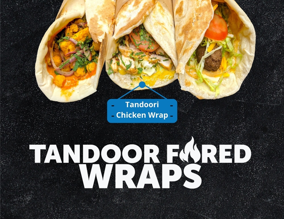 Order Tandoori Chicken Wrap food online from PIZZA KARMA store, Maple Grove on bringmethat.com