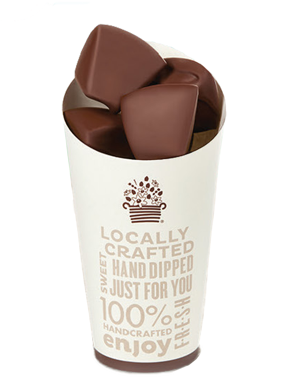 Order Chocolate Dipped Apple Bites Cone food online from Edible Arrangements store, Rancho Cucamonga on bringmethat.com