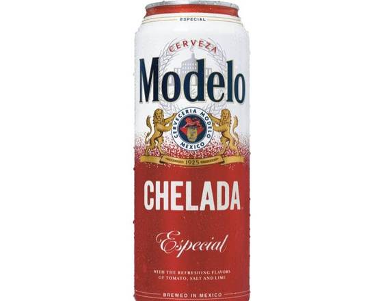 Order Modelo Chelada Especial, 24oz canned beer (4.4% ABV) food online from Loma Mini Market store, Long Beach on bringmethat.com