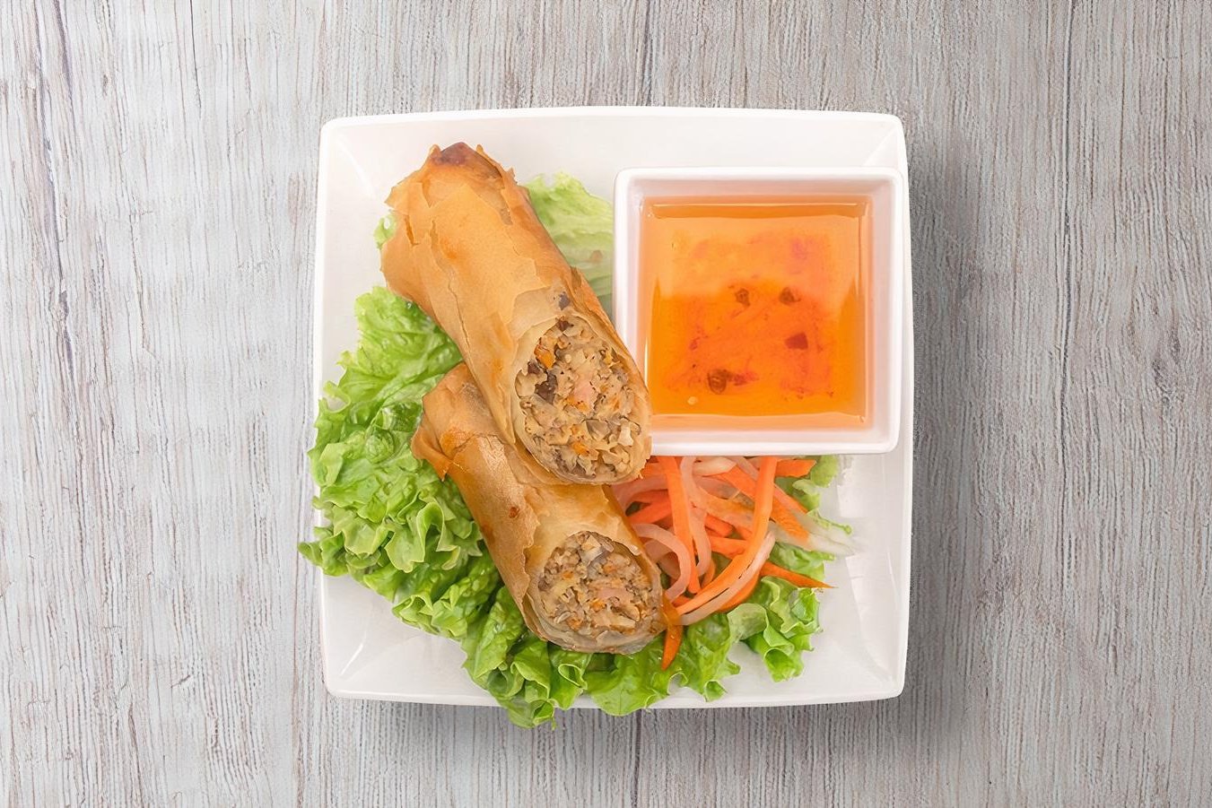 Order S12 - Fried Roll food online from Pho Hoa And Jazen Tea store, Santa Clara on bringmethat.com