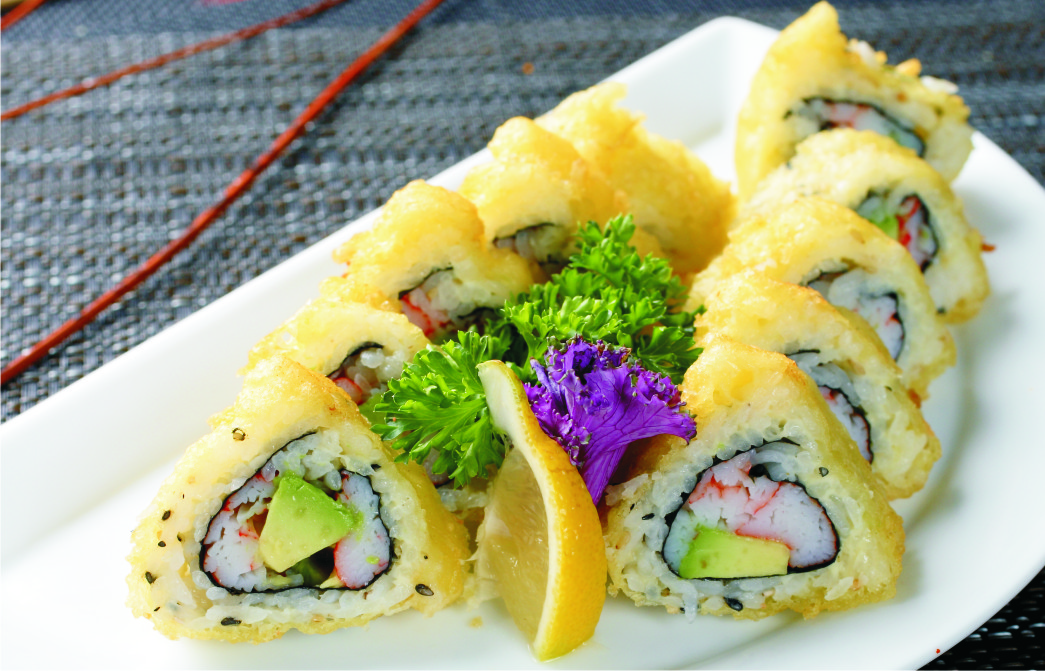 Order 12. California Tempura Roll food online from I Love Sushi store, Santa Clarita on bringmethat.com