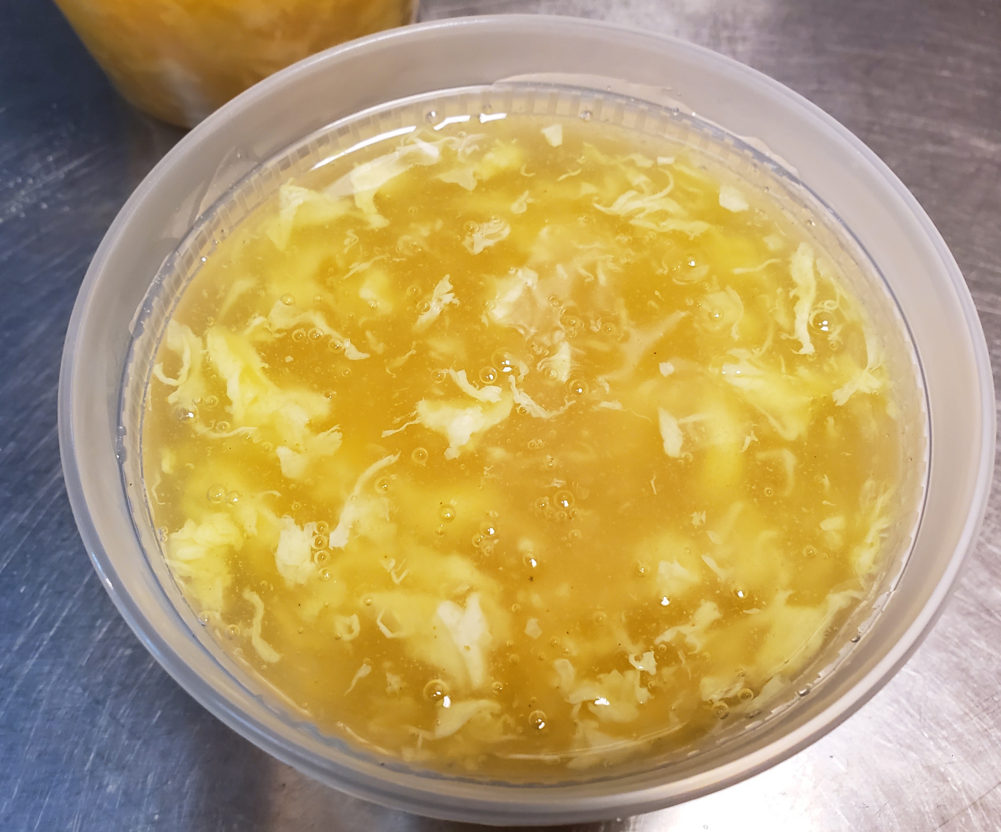 Order Egg Drop soup (small) food online from Thai Lily Cafe store, Houston on bringmethat.com