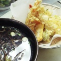 Order Udon Soup with Shrimp Tempura food online from Dowize Bistro store, Wilmette on bringmethat.com