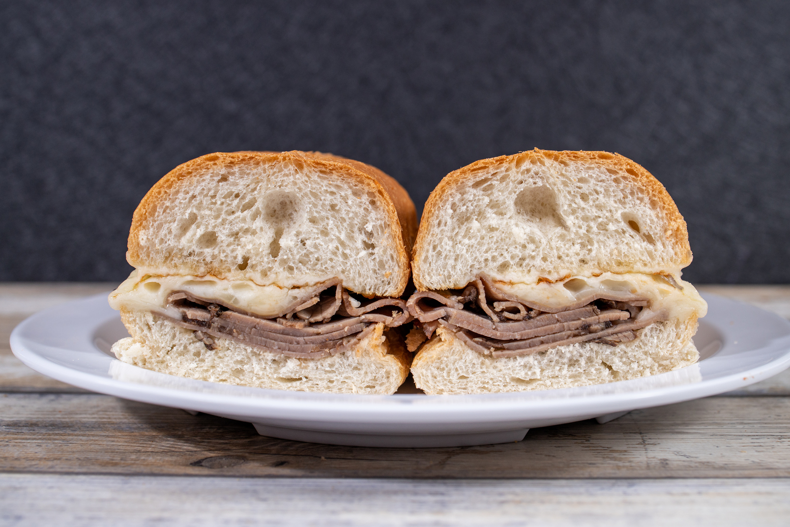 Order Roast Beef Dip Sandwich food online from Chino Hills Pizza Co. store, Chino on bringmethat.com