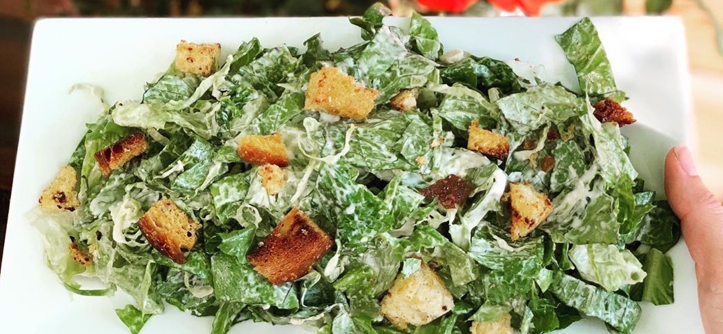 Order Caesar Salad food online from Woodridge Pizza store, Wood Ridge on bringmethat.com