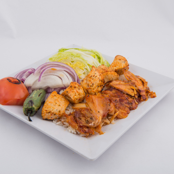 Order Mix Chicken Kebab and Chicken Gyro food online from Mangal Kabob  store, Sunnyside on bringmethat.com