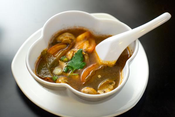Order Tom Yum Soup food online from At Nine Restaurant & Bar store, New York on bringmethat.com
