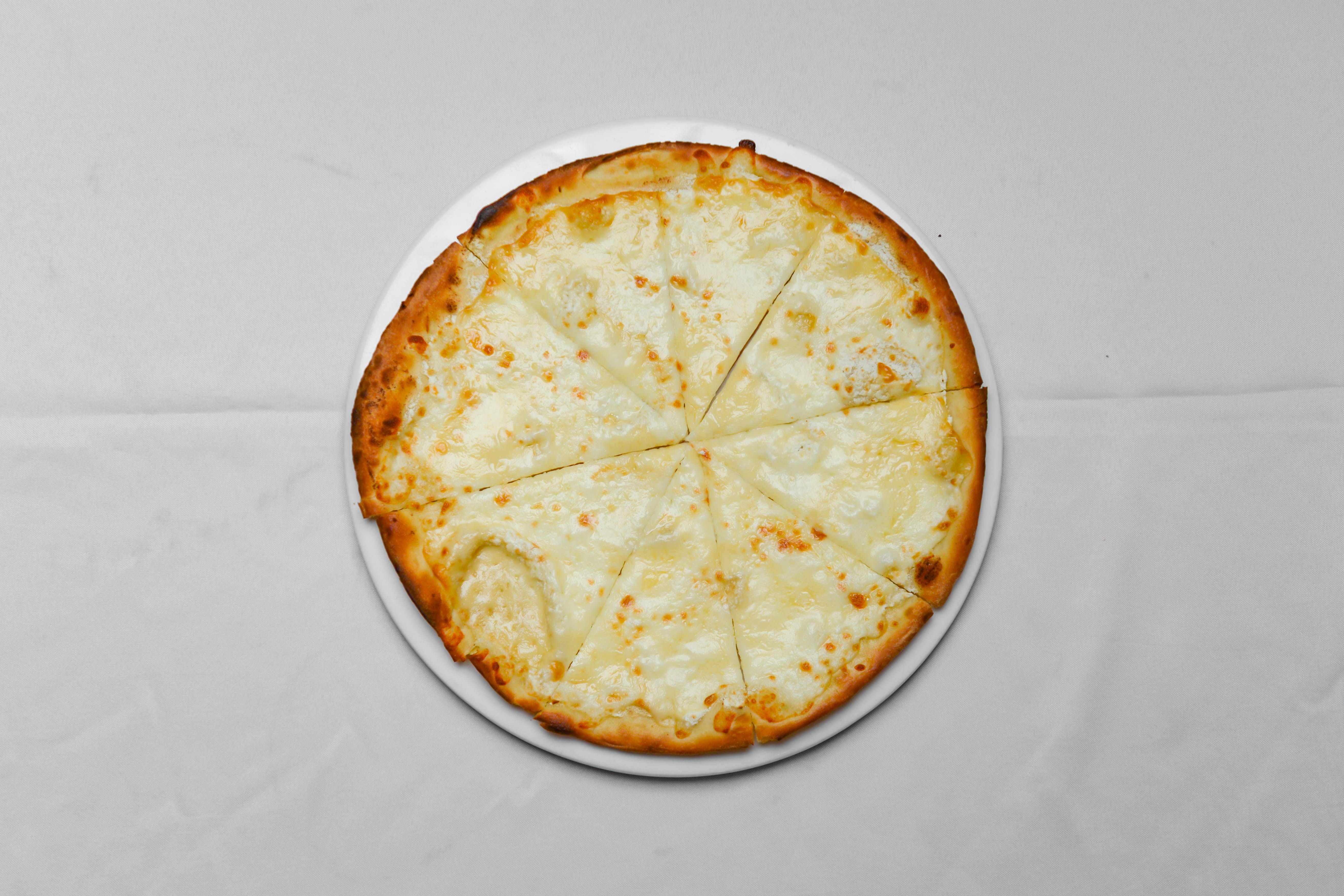 Order Four Cheese Pizza - Personal 12" food online from Pizzeta Enoteca store, Livingston on bringmethat.com