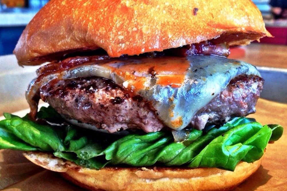 Order The Angry Burger food online from La Esquina store, New York on bringmethat.com