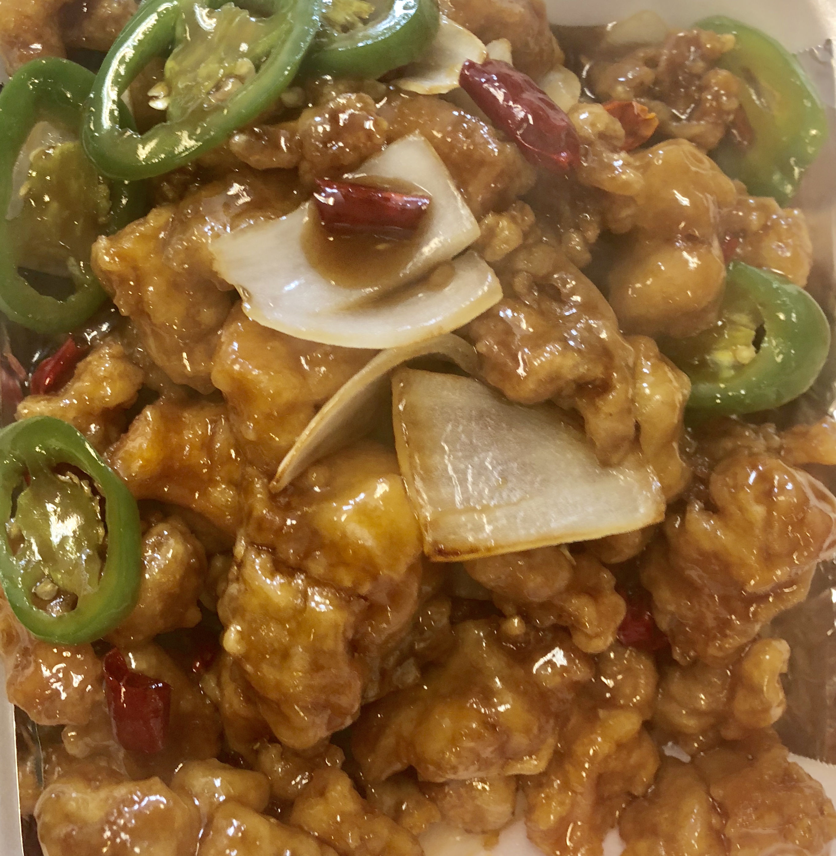 Order General Tso's Chicken food online from Rui's Shanghai Bistro store, Redlands on bringmethat.com
