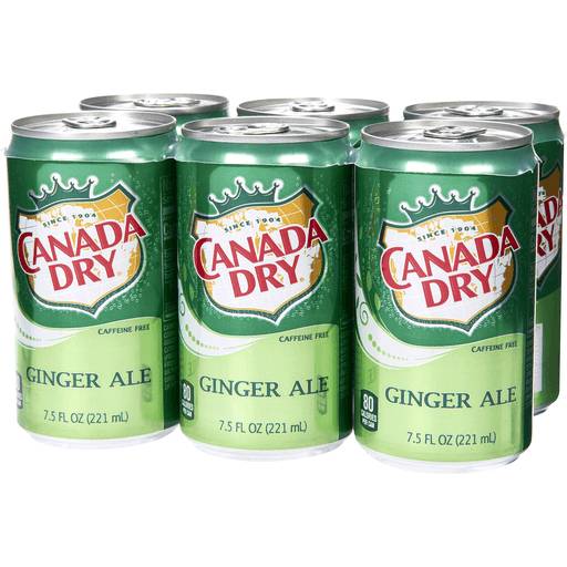 Order Canada Dry Ginger Ale (6PK 7.5OZ) 112549 food online from BevMo! store, Milpitas on bringmethat.com