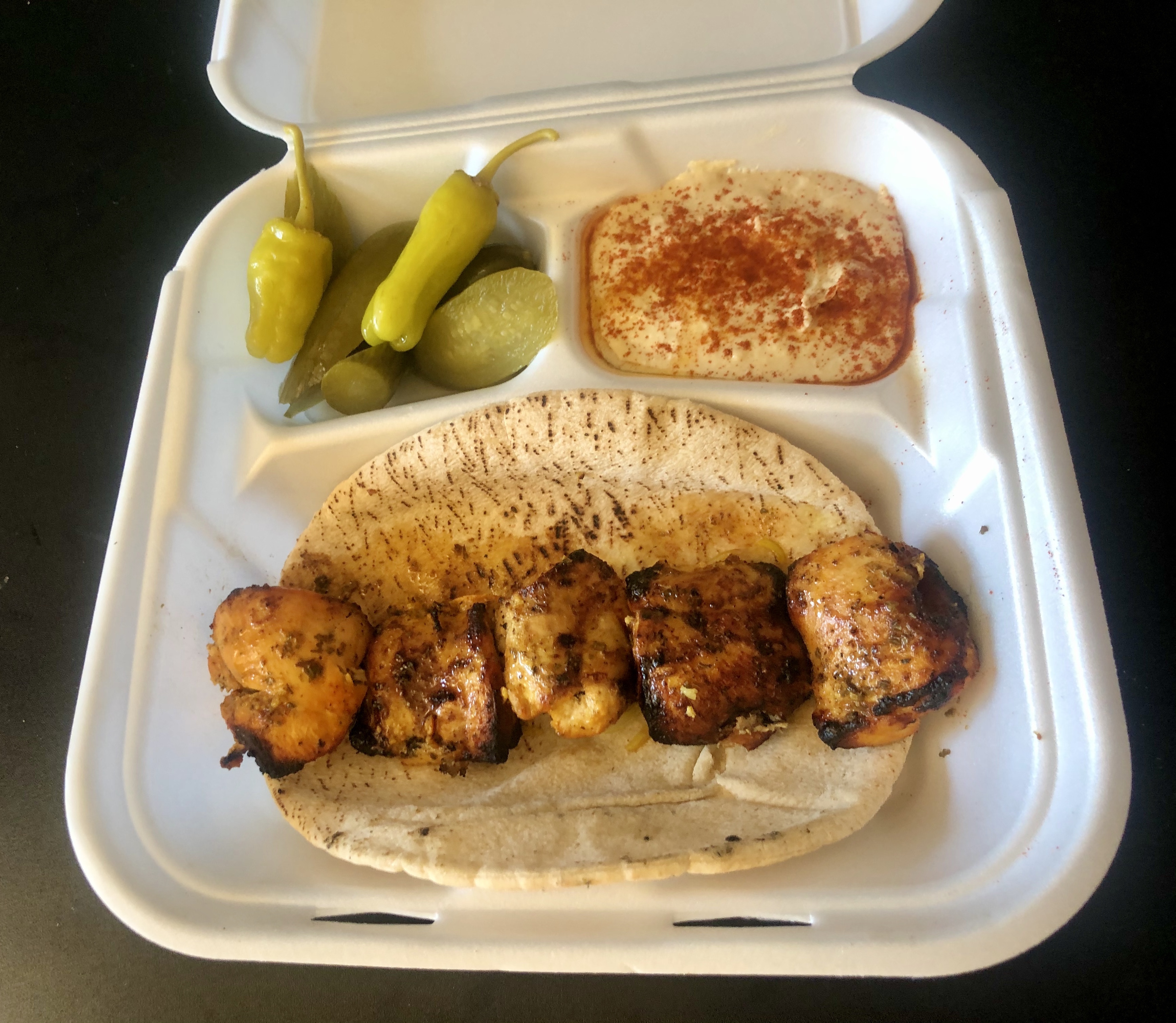 Order 31. Boneless Chicken Thigh with Bread food online from Dream Kabob House store, Los Angeles on bringmethat.com