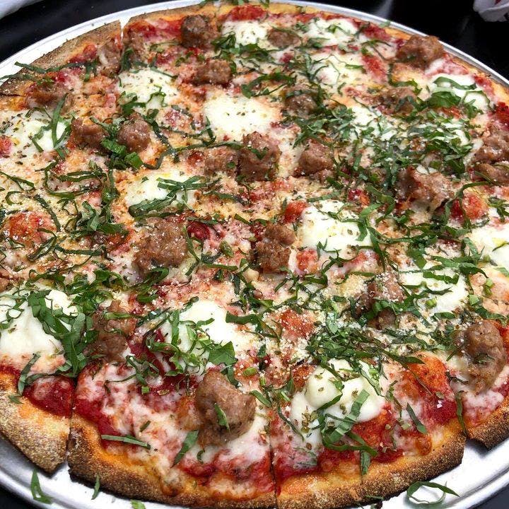 Order Margherita Pizza - Individual 10'' (8 Slices) food online from Pero's store, Atlanta on bringmethat.com