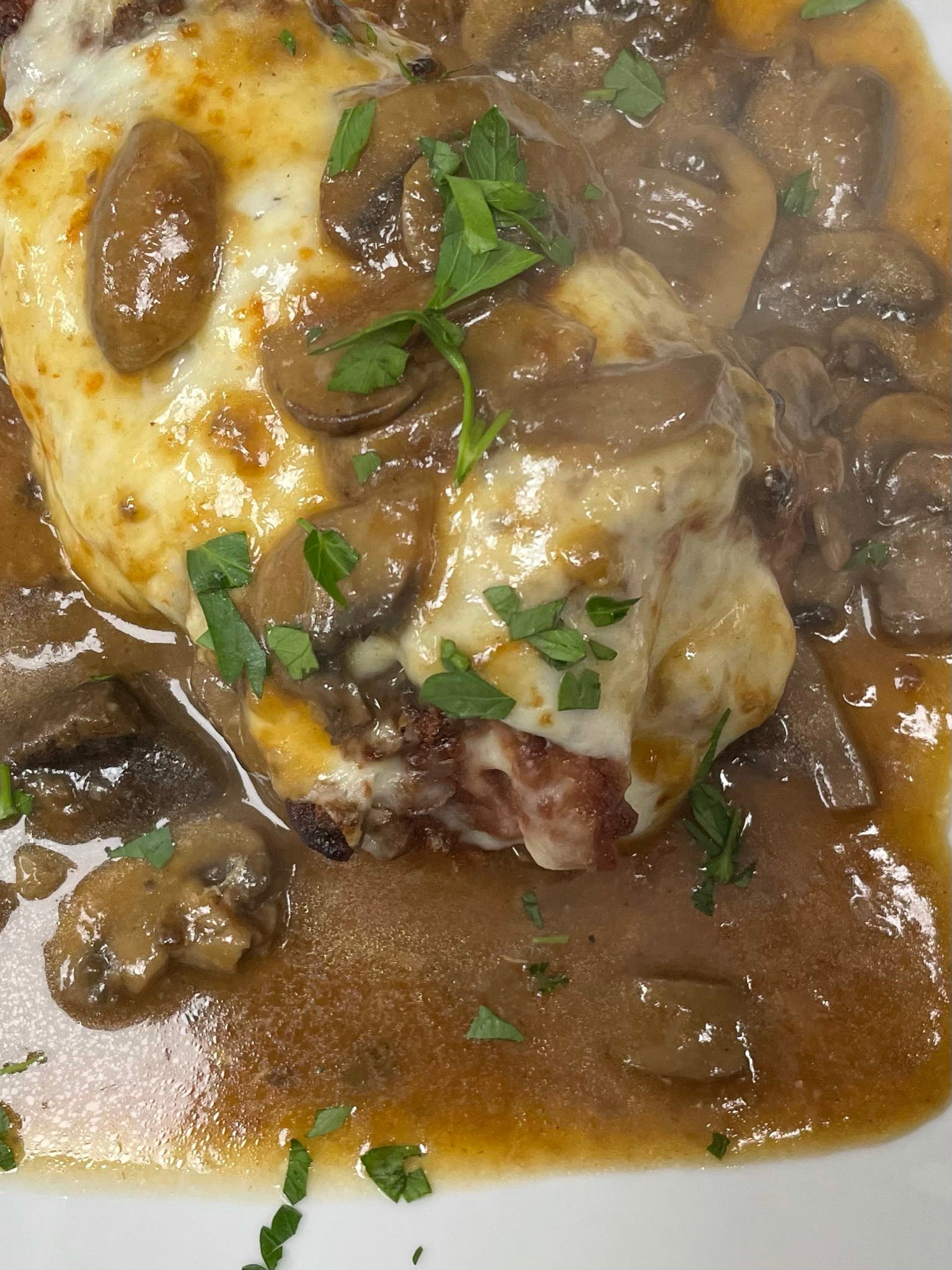 Order Veal Marsala - Veal Marsala food online from Rocco's Of Roc Beach store, Rockaway Park on bringmethat.com
