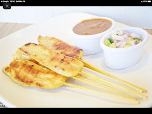 Order A7. Chicken Satay food online from Teya Thai Restaurant store, Valley Village on bringmethat.com