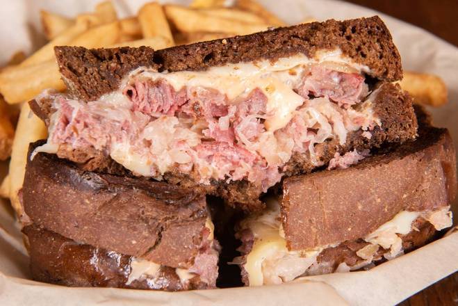 Order Reuben Sandwich food online from Crooked Pint Ale House store, Savage on bringmethat.com