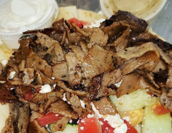 Order Greek Nachos food online from Cream & Shuga store, Jefferson on bringmethat.com