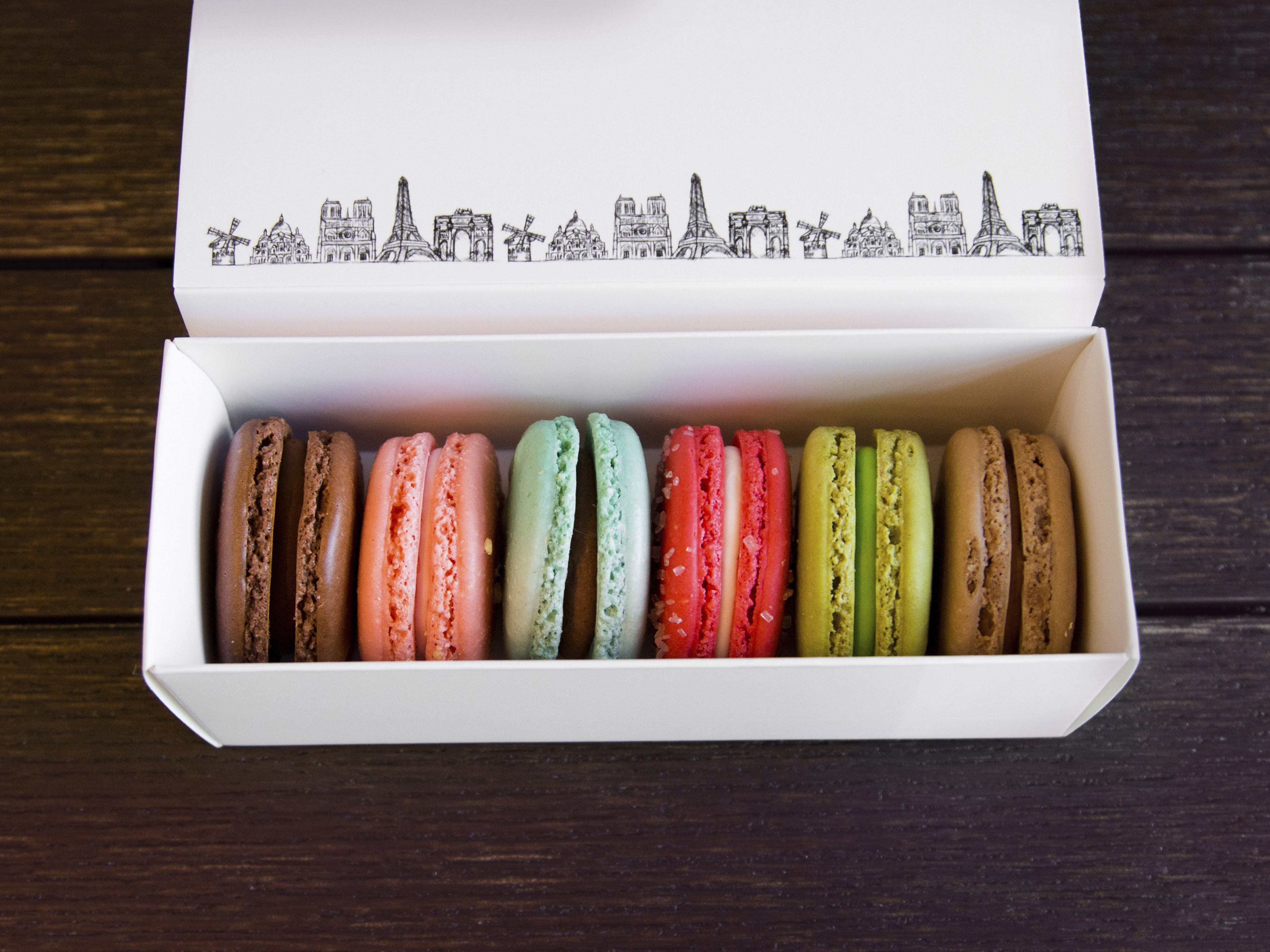 Order 6 Pieces Macaron food online from Boba Time store, Simi Valley on bringmethat.com