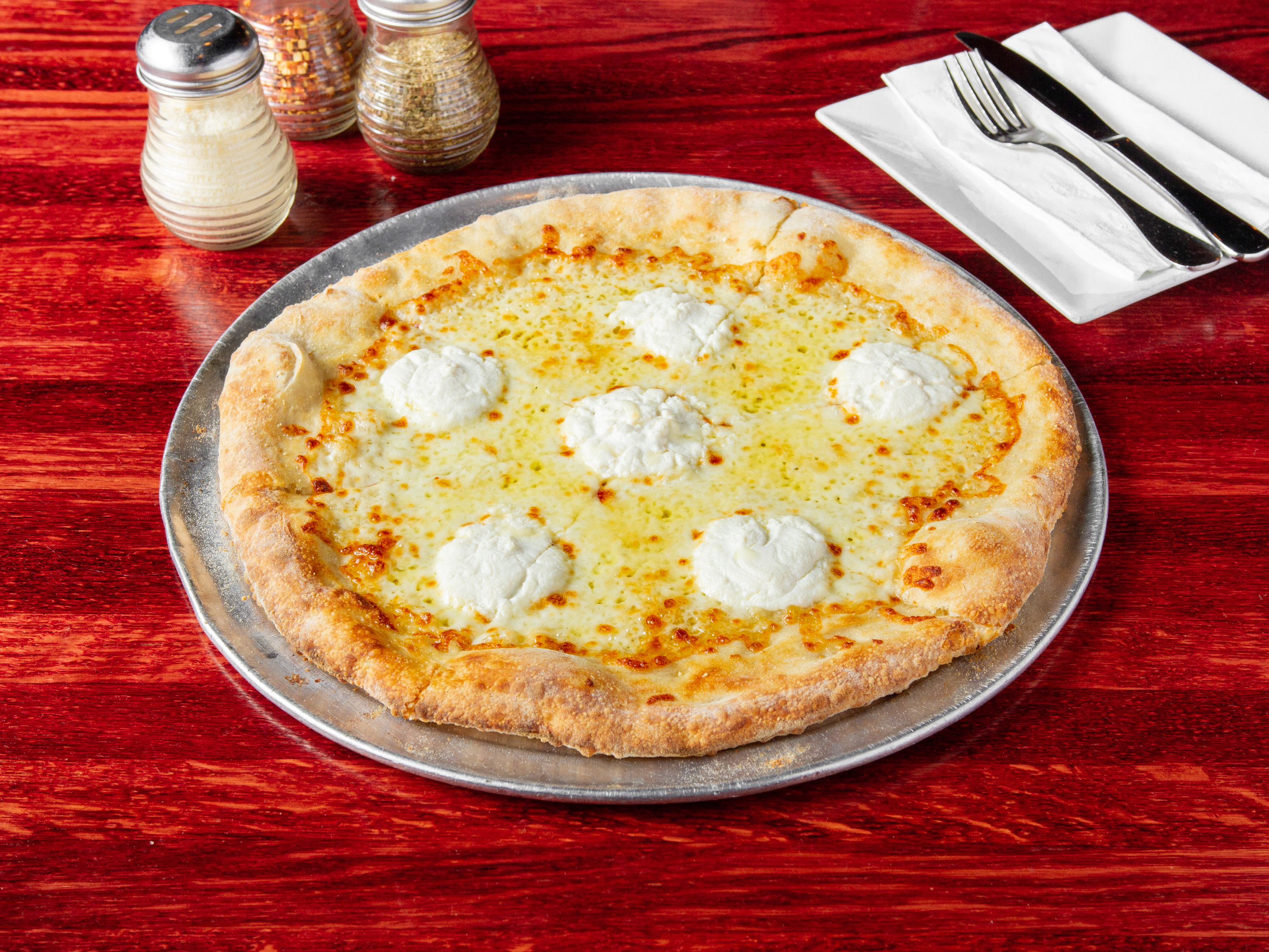 Order White Pizza food online from Earth, Wood & Fire store, Fallston on bringmethat.com