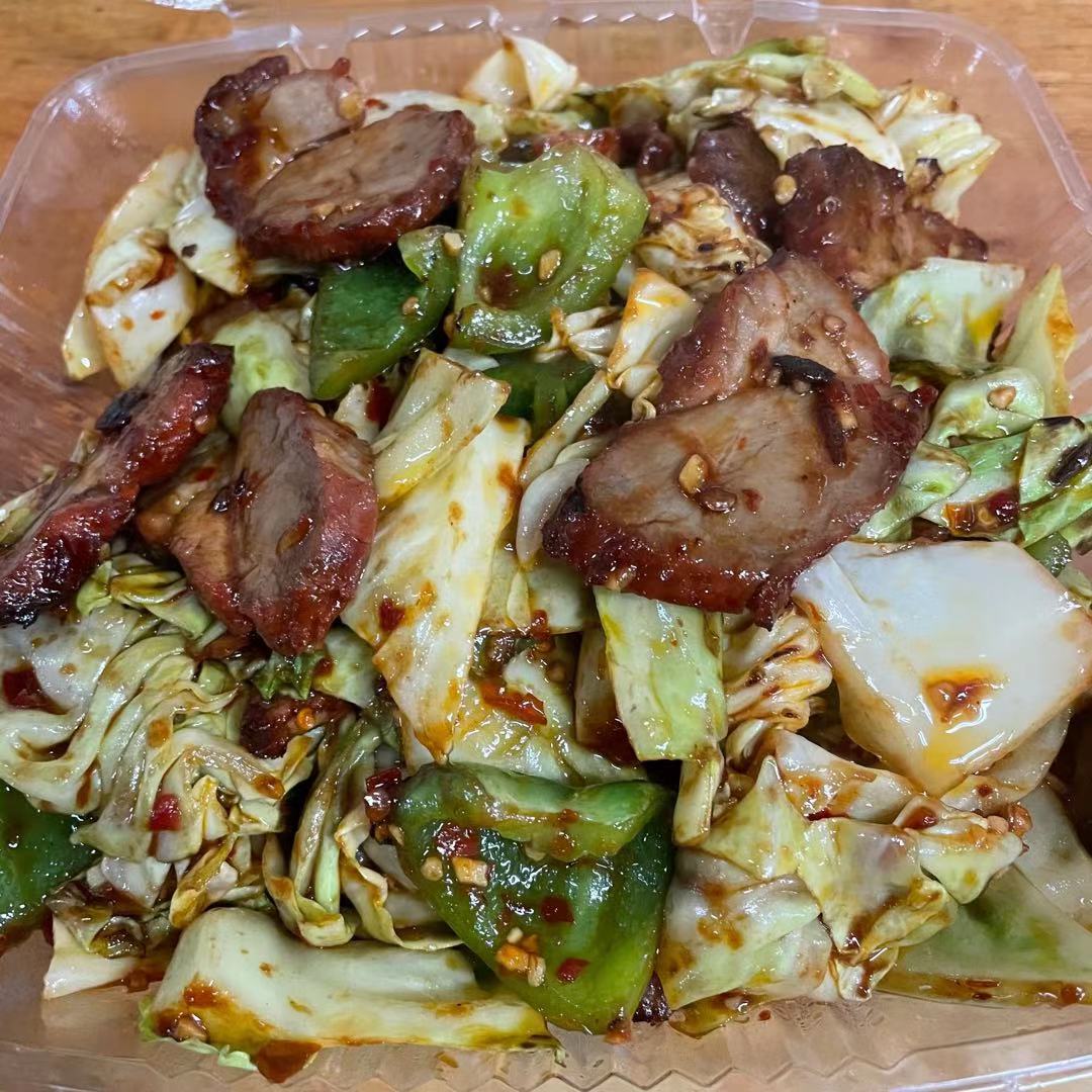 Order 72. Twice Cooked Pork food online from King Kong Chinese Restaurant store, Oakland on bringmethat.com