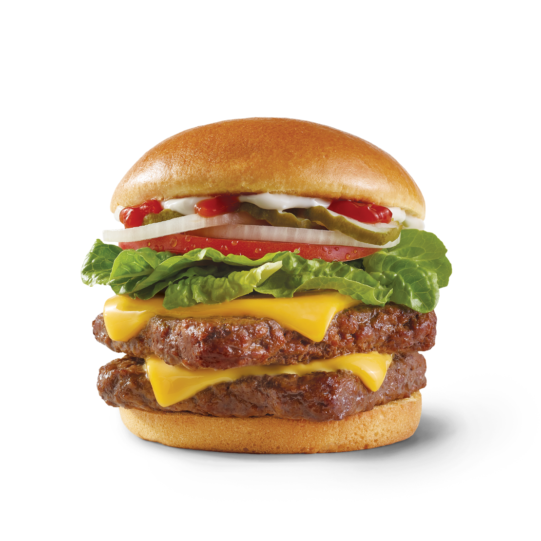 Order Dave's Double® food online from Wendy's store, Walkertown on bringmethat.com