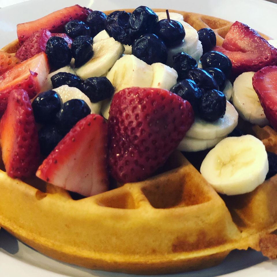 Order Waffle and Mixed Berries food online from Collegeville Diner store, Collegeville on bringmethat.com