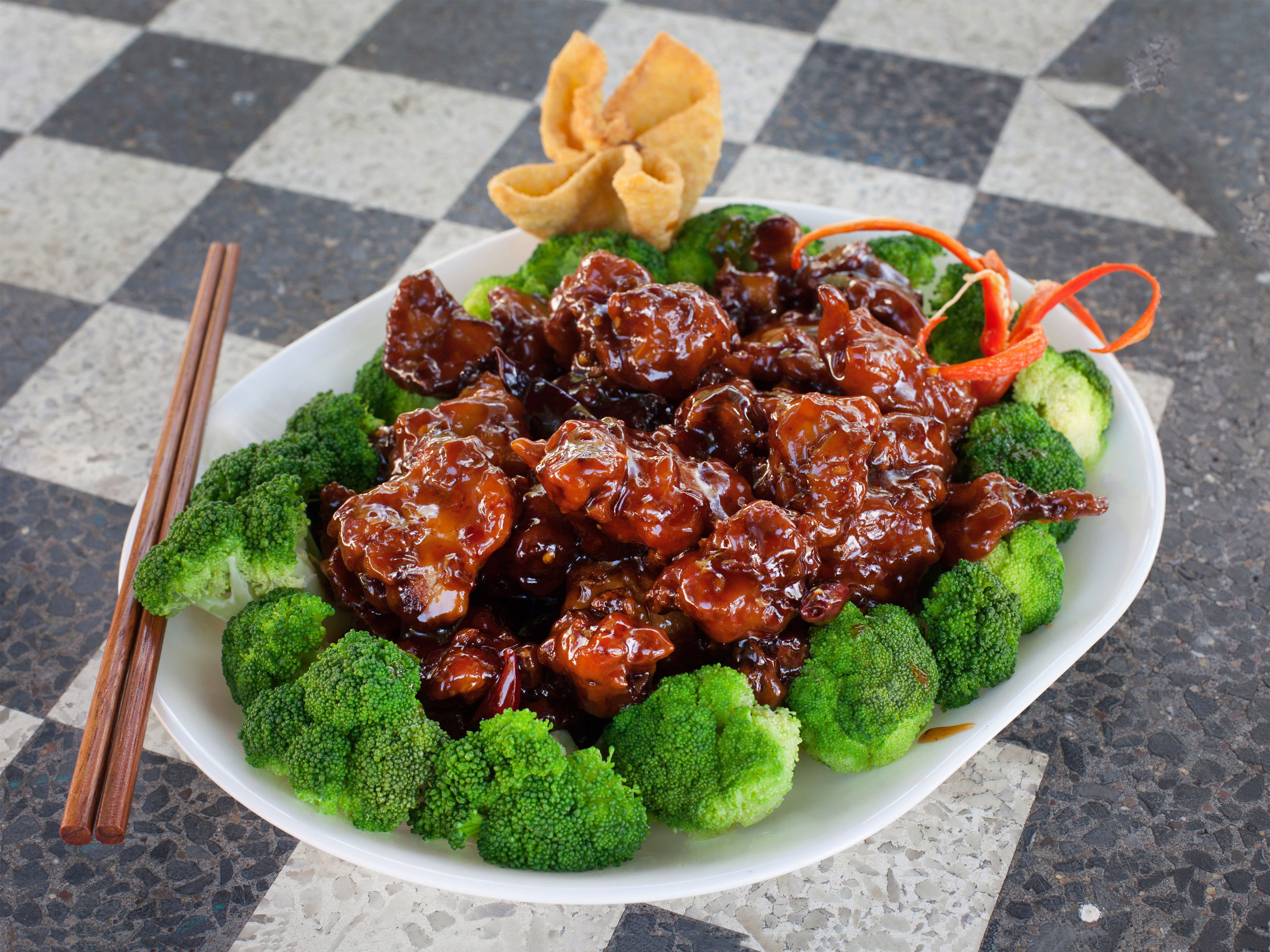 Order 64. General Tso's Chicken food online from China Feast store, Kansas City on bringmethat.com