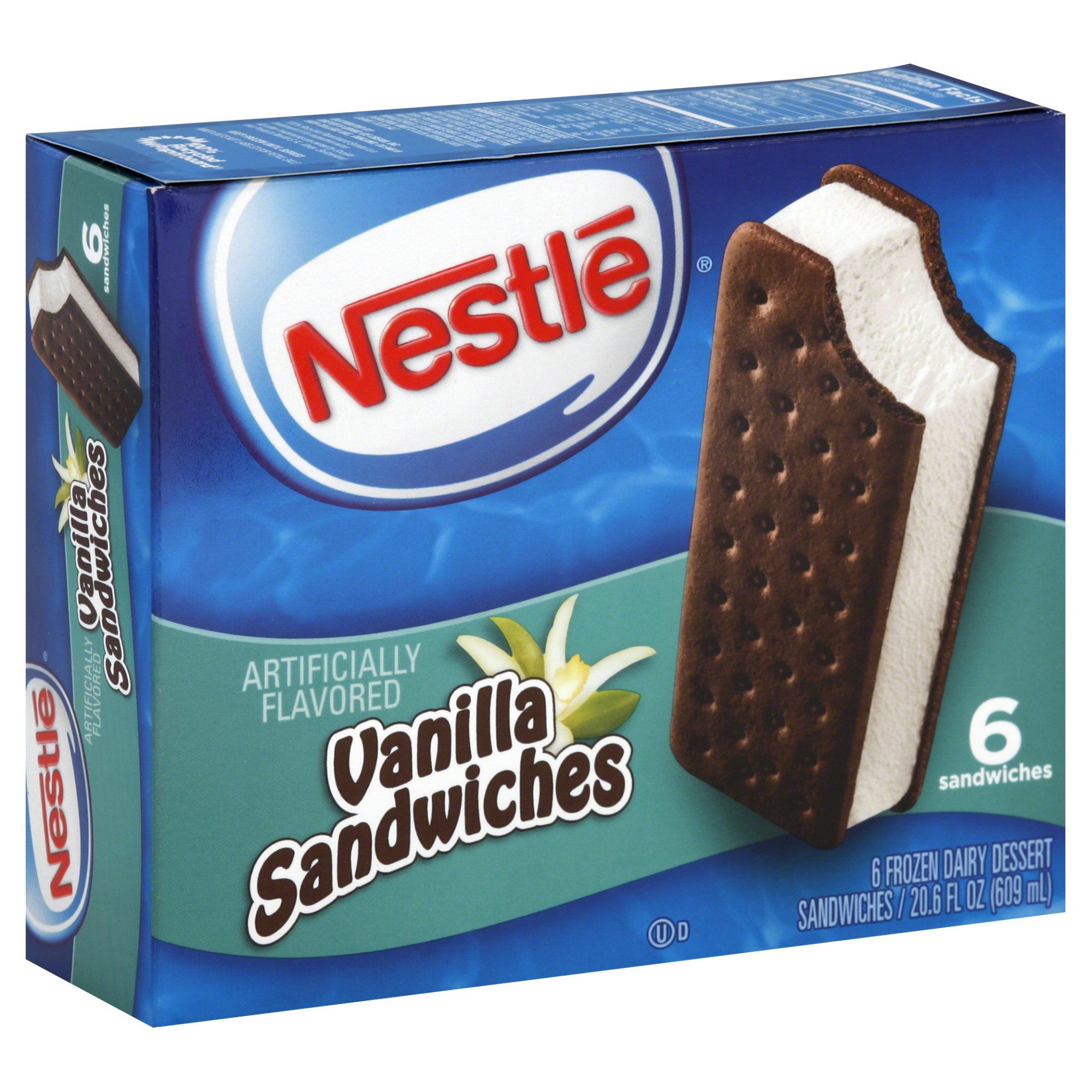 Order Nestle Frozen Dairy Dessert Sandwiches, Vanilla - 20.6 fl oz food online from Rite Aid store, Antelope on bringmethat.com