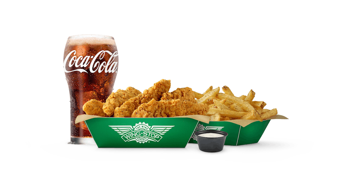 Order Large 5 pc Crispy Tender Combo food online from WingStop - Clifton store, Clifton on bringmethat.com