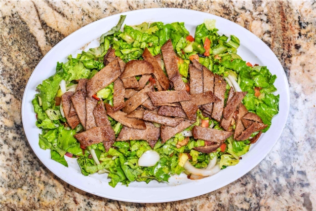 Order Gyro Salad food online from Mr. Kabob Fresh Mediterranean Grill store, Temecula on bringmethat.com
