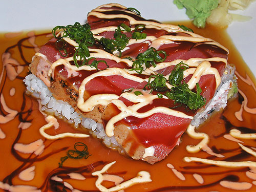 Order Tuna Steak Roll food online from Rice Bowl store, Chico on bringmethat.com