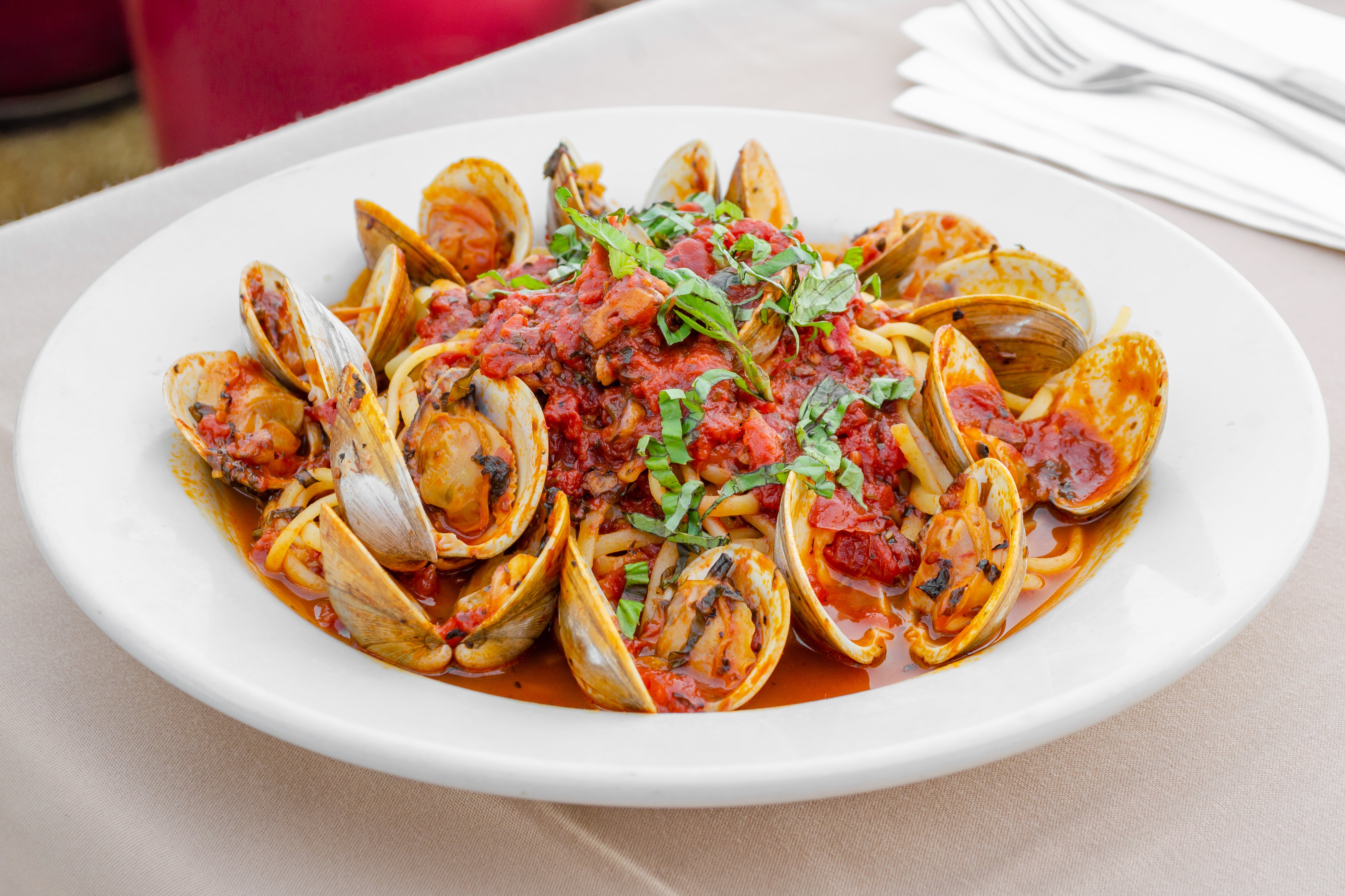 Order Linguine with Clams - Dinner food online from La Scarpetta Italian Restaurant store, West Long Branch on bringmethat.com