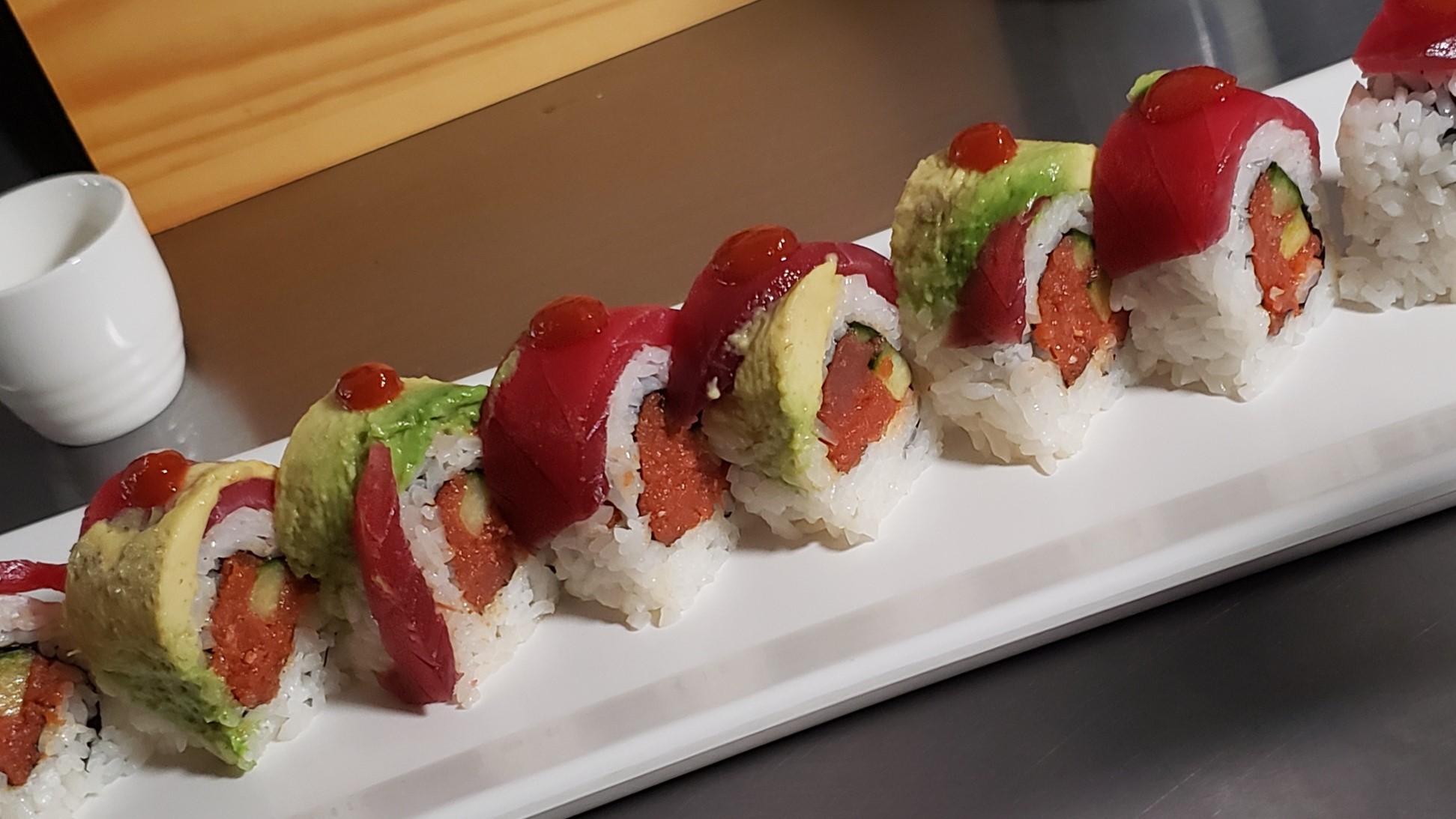 Order Red Dragon Roll food online from Sushi Ara store, Azusa on bringmethat.com