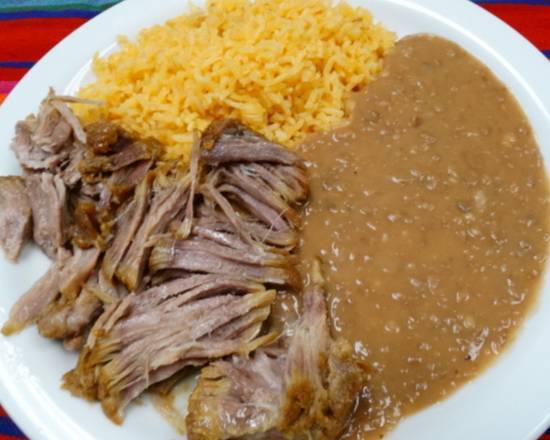 Order #12 Carnitas food online from El Patron Authentic Mexican Food store, Rancho Cucamonga on bringmethat.com