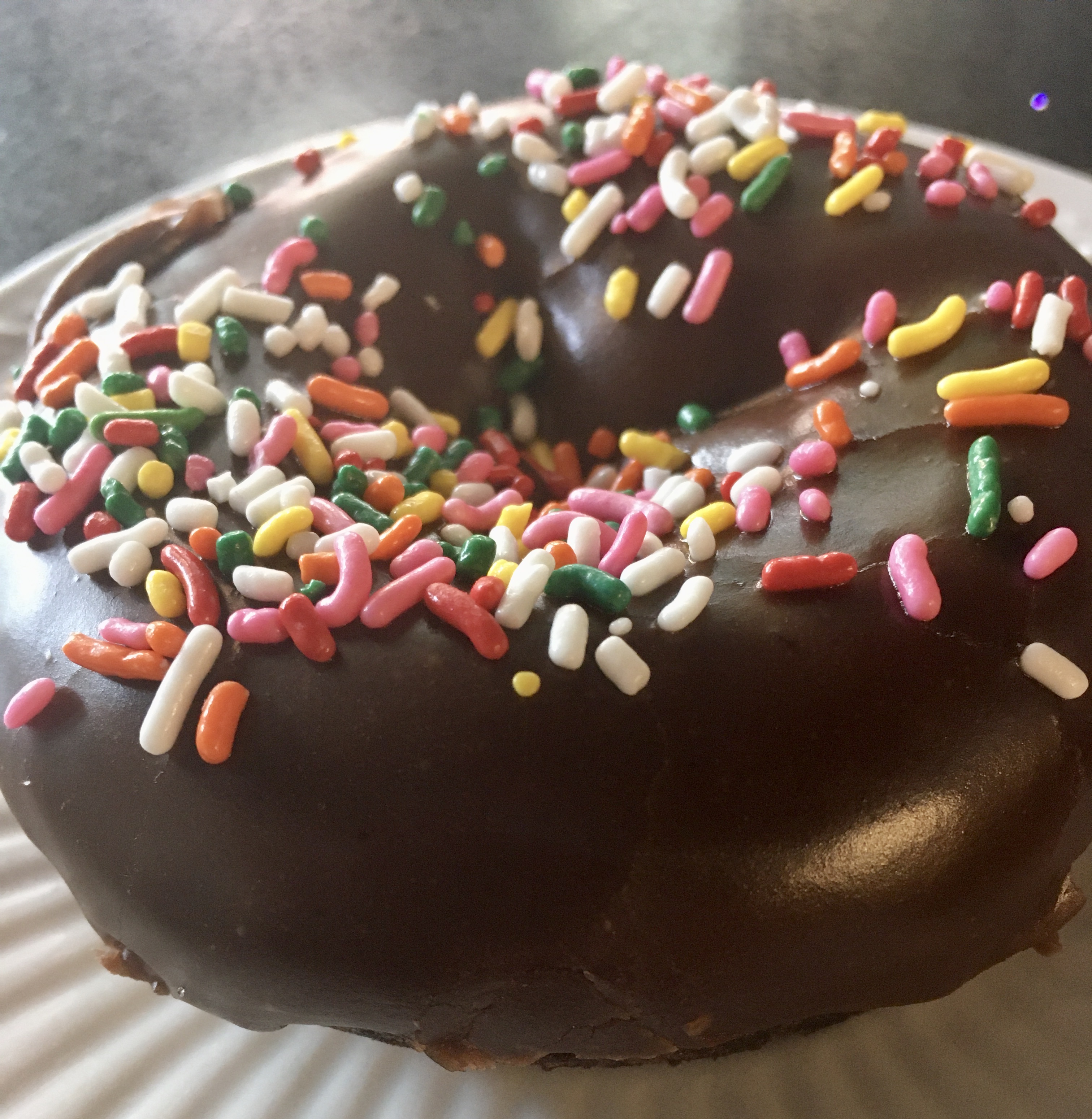 Order Double Chocolate Frosted Doughnut food online from Doughnuts & Draughts store, Worcester on bringmethat.com
