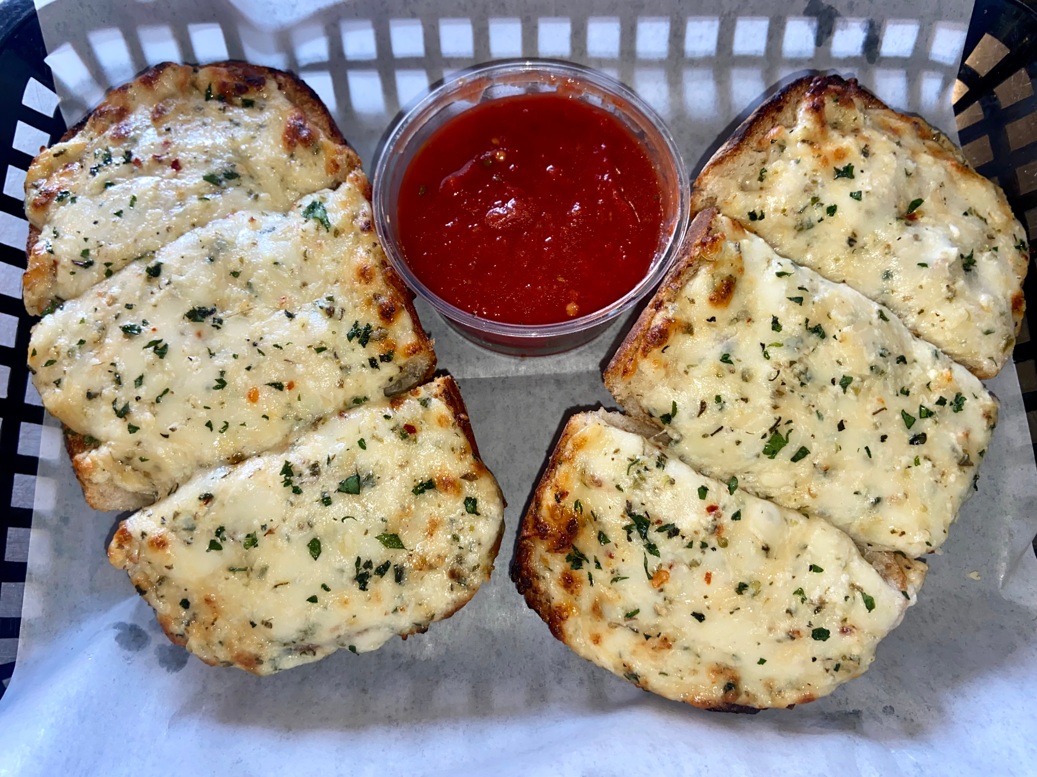 Order Cheesy Garlic Bread food online from Rotten City Pizza store, Emeryville on bringmethat.com