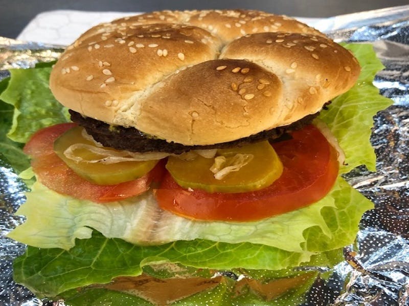 Order Hamburger - Burger food online from Pizza World store, North Las Vegas on bringmethat.com